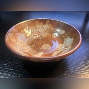Studio pottery trinket bowl 5”x2”